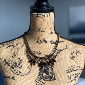 Edgy glam statement necklace